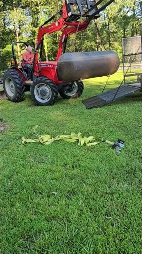 How to lift a propane tank