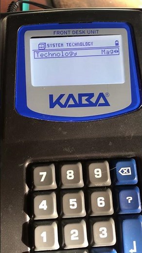 How to Change System Technology on KABA G4 FDU