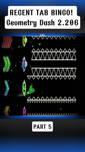 RECENT TAB BINGO! Geometry Dash 2.206 | Geometry Dash