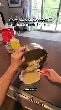 Hup Apartment AI Teaches me how to Bake Banana Bread 🍞 #funny #adhdselfimprovement #smarthome