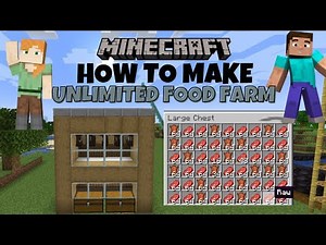 How to Build an Infinite Food Source in Minecraft! 🌟🌽🔧