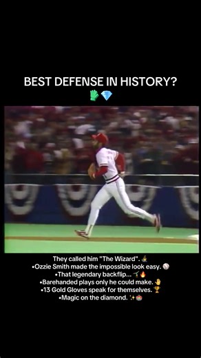 There will never be another Ozzie Smith! 🧙‍♂️⚾️ The backflips, the barehanded plays, the pure magic at shortstop. Is he the best defender ever? 👇🧤 @St. Louis Cardinals @MLBonFOX @ESPN Deportes @ESPN #OzzieSmith #MLB #BaseballLife #STLCards #GoldGlove