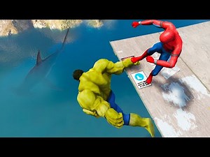 SPIDERMAN vs HULK GTA 5 Epic Ragdolls Ep.2 (Euphoria Physics)