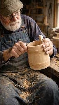 Amazing Wooden Bucket Making Process | Satisfying Woodworking #art #diy #shortvideo