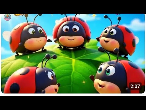 🐞 5 Little Ladybugs + More Kids Songs | Fun Action Song for Toddlers & Preschoolers 🎵🌈