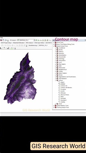 How to create Contour map in Arc GIS! #arcgishub #topography #arcmap #tutorial #gismap #Contourmap