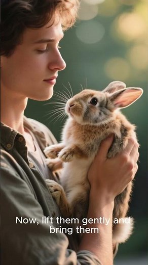 Safe and Secure Way to Lift Your Rabbits #bunny #rabbit #how