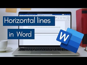 How to create custom horizontal lines in Microsoft Word?