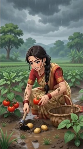 🌧️ Rainy Day Village Cooking | Traditional Monsoon Food Preparation in Rural Life 🍛🌿