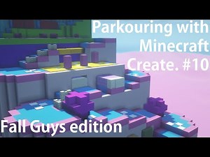 Parkouring with Minecraft Create. #10 (Fall Guys edition)