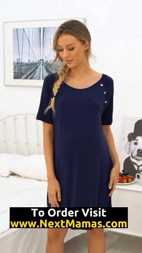31 reactions | Women Maternity Nursing Dress. Place your order at: https://www.nextmamas.com/products/women-maternity-nursing-delivery-labor-hospital-breastfeeding-dress-with-button?_pos=2&_sid=0f8bbb8bc&_ss=r #nextmamas #pregnancy #pregnant | NextMamas | Facebook