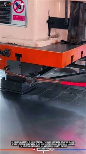 Innovation Precision Sheet Metal Stamping Machine for Square Plate Forming Production #tech