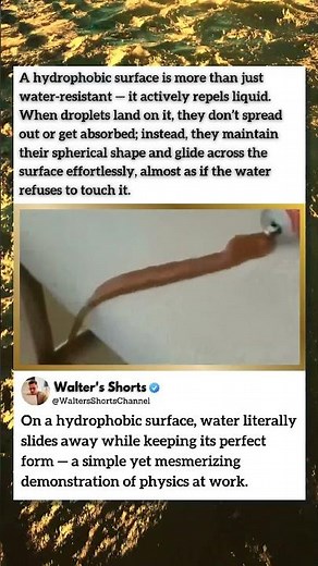 Water Slides Off This Surface Like Magic 💧✨