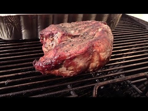 Smoked Lamb Roast on the Weber Smokey Mountain