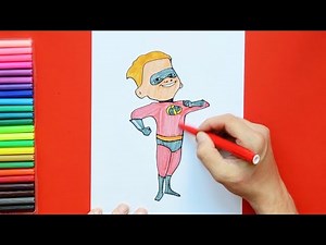 How to draw Dash Parr (The Incredibles)