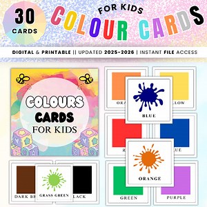 Colors Flashcards for Kids | Learn Basic Colors | Printable Preschool & Toddler