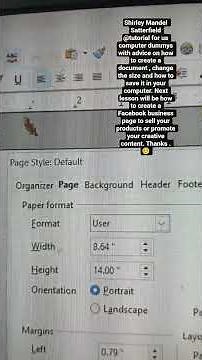 How to create, size and save your Documents in Open Office 4. #documentmanager #seniors #howto