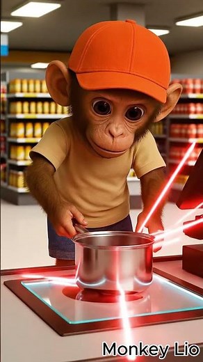Funny Monkey Shopping in Supermarket 🐵🍲