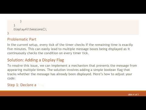 Fixing Message Box Spam in C# : Displaying Notifications Only Once