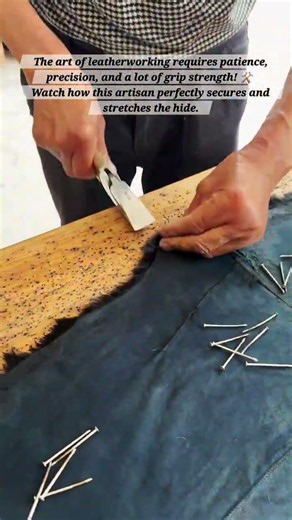 ​Mastering Leather Stretching: Traditional Craftsmanship in Action