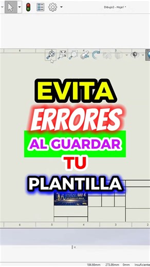 🎯 Evita errores al guardar tu plantilla (el paso que todos olvidan en SolidWorks) Si eres principiante, seguro te ha pasado esto: 👉 Creas tu formato perfecto… pero cuando lo vuelves a abrir, todo está movido. 👉 Guardas la plantilla y SolidWorks no la reconoce. 👉 Cambias logo, tamaños o notas, pero al día siguiente tienes que hacerlo otra vez. La mayoría comete los mismos errores porque nadie les explica cómo guardar correctamente una plantilla. Y sí… un solo clic mal hecho puede arruinar tod