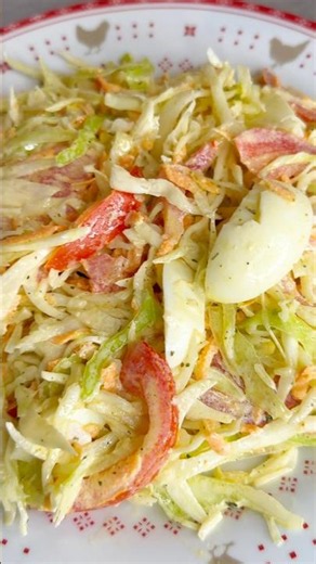 Salade de choux blanc #cookingvideo #food #recipe #bonnecuisine #foodshorts