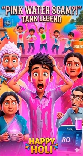 Holi Gone Wrong 😂 | Bathroom Safe… Par Colony Pink! 😱🌈 | Holi Twist #HoliSpecial#FunnyShorts