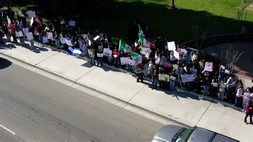 On Friday morning, approximately 200 students left Sanger High School to participate in a protest related to immigration enforcement in Sanger. Students marched primarily along sidewalks to Sanger Park, causing minimal traffic disruption. The protest included signs and chanting and remained largely peaceful. There were isolated incidents involving water bottles being thrown toward passing motorists. In one encounter, a motorist stopped and verbally engaged the group, leading officers to interven