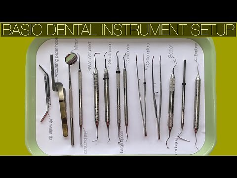 BASIC DENTAL INSTRUMENTS SETUP FOR BEGINNERS + COMPOSITE RESTORATION SETUP