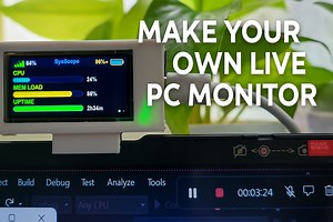 Build Your Own Real-Time PC Monitor With ESP32 & Arduino!