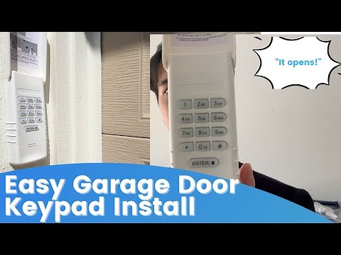 Easy Amazon Garage Door Opener Keypad Installation and Unboxing for Linear LD033 Garage Door Opener