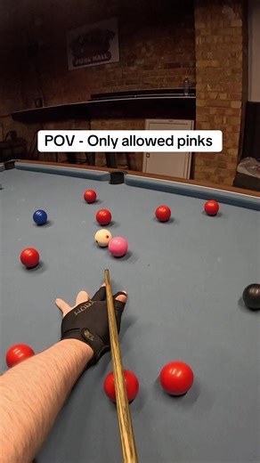 POV - Snooker on a pool table ✅🎱 #billiards #snooker #8ballpool #8ball