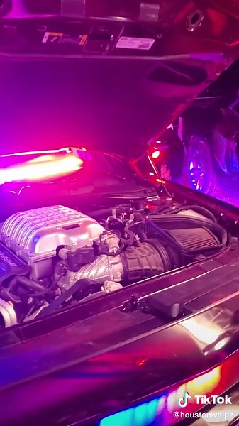 Texas State Trooper with Hellcat Redeye Makes an Entrance at Car Meet