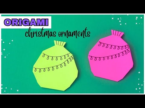 Origami Christmas Ornaments