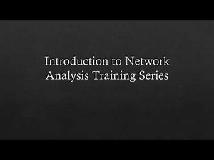 1: Introduction to SNA Training Series | Social Network Analysis