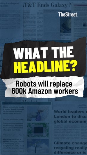18K views · 121 reactions | Amazon could soon be replacing workers with robots.  #amazon #amazonworker #robots | TheStreet | Facebook
