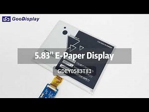 GooDisplay 5.83-inch E Ink Display 1.5s Fast Refresh ePaper Module#arduino #diyprojects