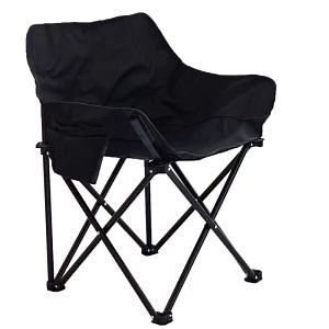 [Hot Item] Folding Heavy Duty Support 350 Lbs Carry Bag White Moon Beach Chair