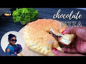 how to make a chocolate pizza / chocolate pizza recipe / quick & easy chocolate pizza kiyos kitchen
