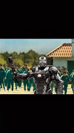 IRON MAN WAR MACHINE VS Squidgame 🤯☠️😁💀 #ironman #squidgame #fyp #viral #fypシ