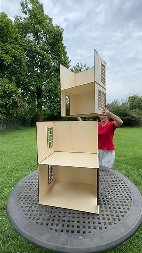 3-in-1 Barbie Dollhouse | No Glue Needed! #diy #dollhouse #barbiehouse