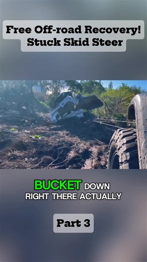 Free Off-road Recovery! - Stuck Skid Steer - P3 #skidsteer #towing #recovery #stuck #vehicle