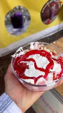 Live making Famous Strawberry cream😋,Bala in Mumbai #shorts