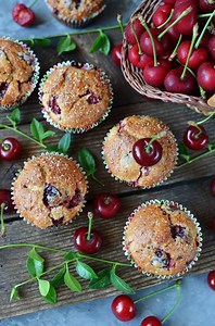 Fresh Cherry Muffins Recipe - Easy Step-by-Step Guide | COOK.ME