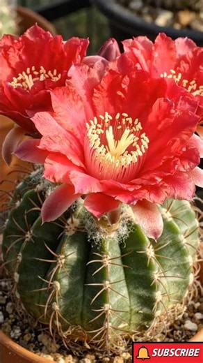 Rare Pink & Crimson Cactus Blooms 🌵🌺 Timelapse Magic