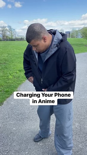 Charging Your Phone in Anime 🪫. #anime #animeedit #reels #Otaku | Trapped in Anime