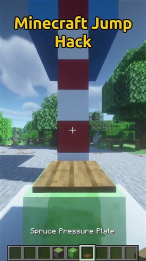 Minecraft Jump Hack! #minecraftshorts #minecraft
