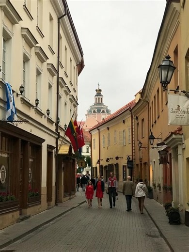 43 reactions | A cobblestone street in Vilnius Old Town, the capital of Lithuania. | Walter Kavaliauskas | Facebook