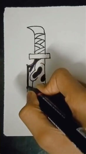 Easy horror knife drawing 👻🎃#viral #trending #horrerdrawing 🥶