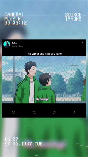 The worst she can say is no || #anime #trending